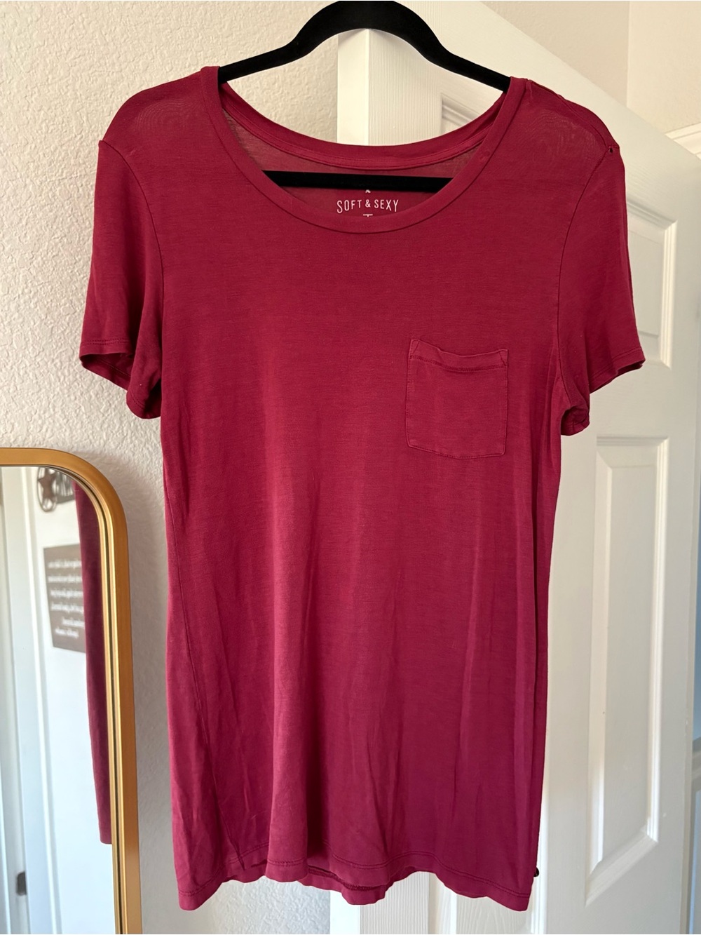 AE Soft and Sexy Burgundy Tee